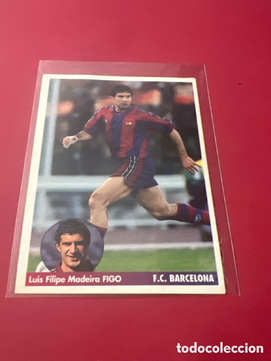 Cromos de f&uacute;tbol: C1114. 46 FIGO BARCELONA BAR&Ccedil;A CROMO F&Uacute;TBOL LOS MEJORES EQUIPOS EUROPA 1996-1997 PANINI 96-97