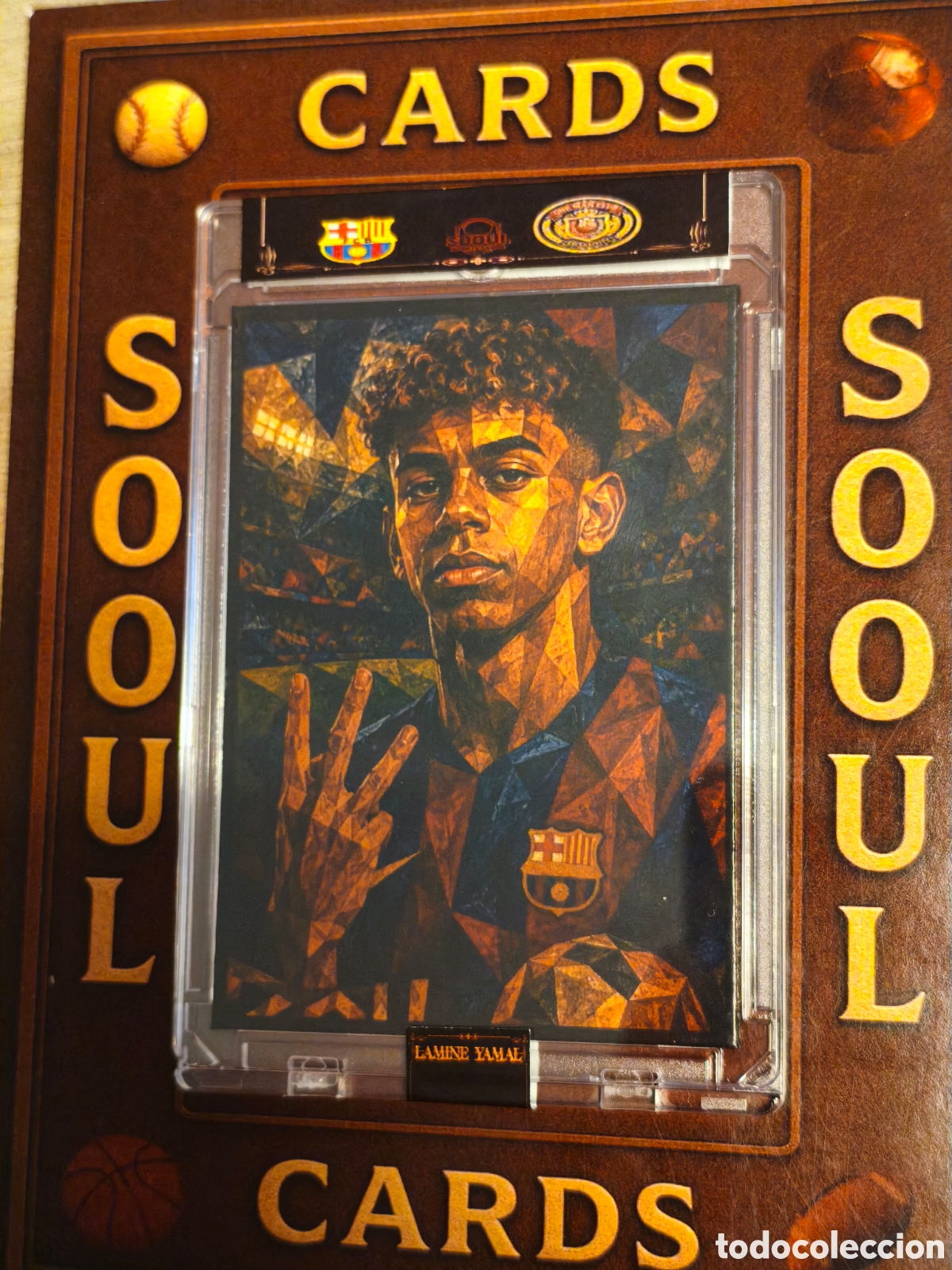 Cromos de f&uacute;tbol: Cromo SoouL lamine yamal by neoclasicismo XXI el arte del f&uacute;tbol
