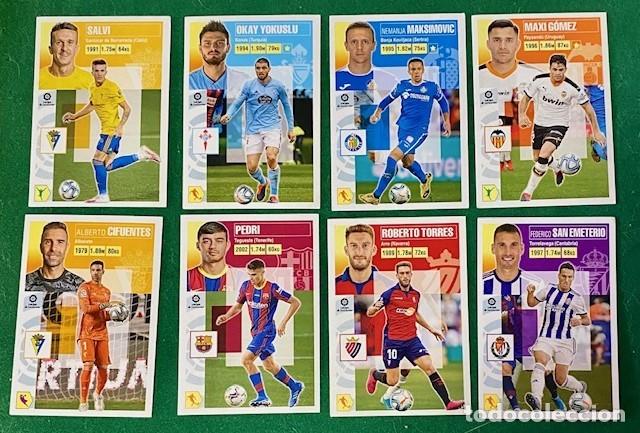 Cromos de f&uacute;tbol: 8 Cromos temporada 2020/21 de la liga Santander