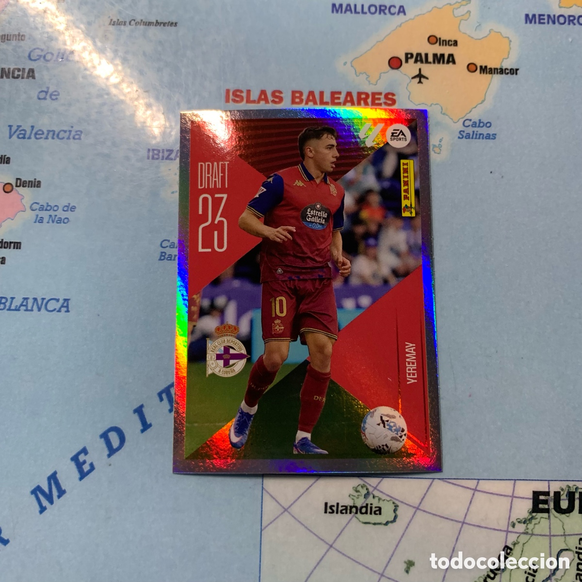 Cromos de f&uacute;tbol: Yeremay Draft 23 n&uacute;mero 23 Del Deportivo de La Coru&ntilde;a cromo de la liga este 26-27 2026-2027