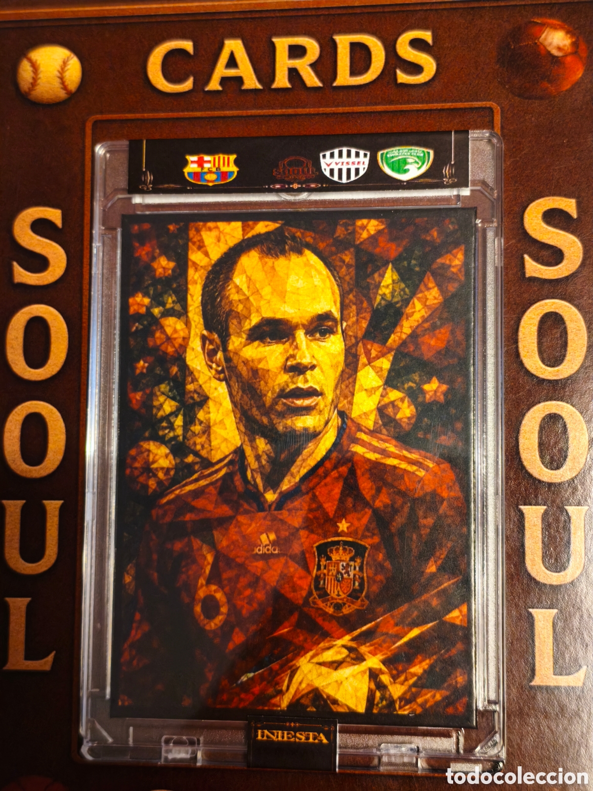 Cromos de f&uacute;tbol: Cromo SoouL Andres Iniesta by neoclasicismo XXI el arte del f&uacute;tbol