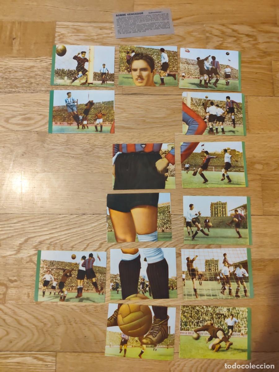 Cromos de f&uacute;tbol: Mart&iacute;n Barcelona BRUGUERA VENCEDOR 1944 1945 44 45 SIN PEGAR - 14 CROMO + instrucciones