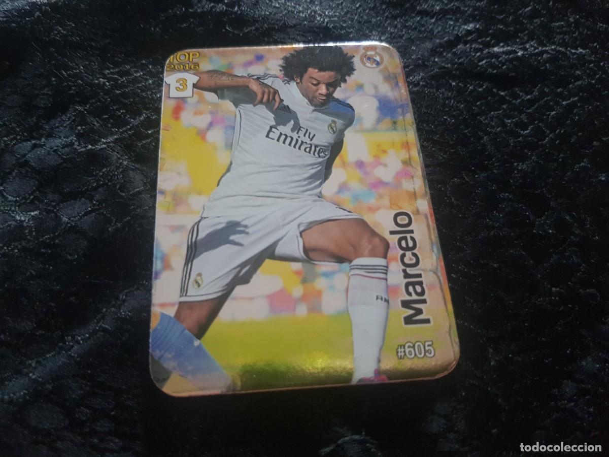Cromos de f&uacute;tbol: Cromo Marcelo Top 2016 (Real Madrid) 605 fichas Quiz Liga 2015/2016 15/16 Mundicromo