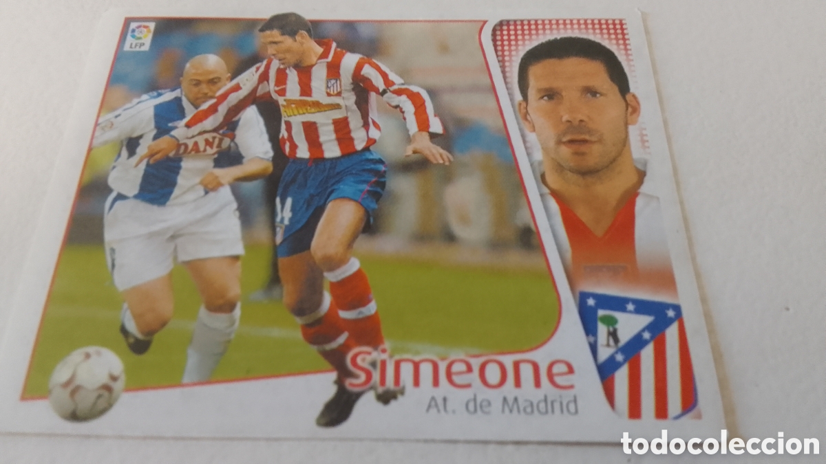 Cromos de f&uacute;tbol: Simeone liga 2004-05