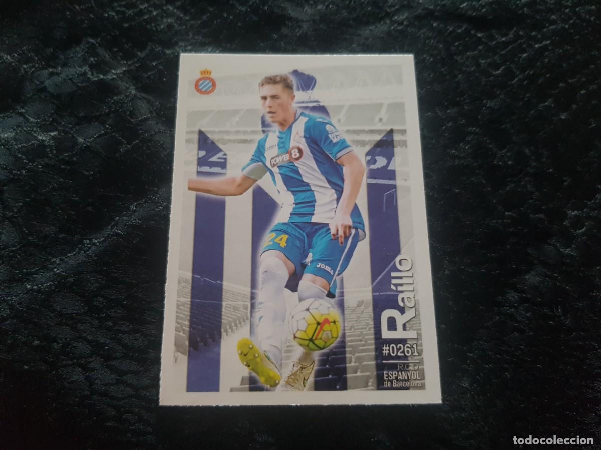 Cromos de f&uacute;tbol: Cromo Ra&iacute;llo 261 (Espanyol) fichas Quiz Liga 2015/2016 15/16 Mundicromo