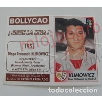 Cromos de Futebol: CROMO PEGATINA DE KLIMOWICZ DE LA LIGA ESPA&Ntilde;OLA N&ordm; 195 - RAYO VALLECANO -CROMO PREMIADO -BUEN ESTADO