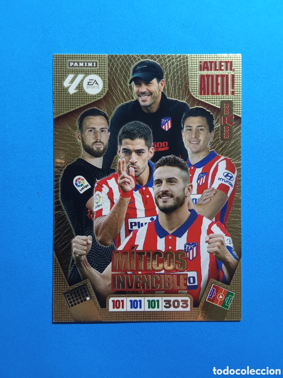 Cromos de f&uacute;tbol: CROMO MITICOS INVENCIBLE ATLETI ATLETI ATLETICO DE MADRID ADRENALYN 25-26