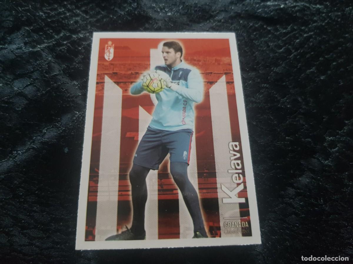Cromos de f&uacute;tbol: Cromo sin n&uacute;mero Kelava (Granada) fichas Quiz Liga 2015/2016 15/16 Mundicromo