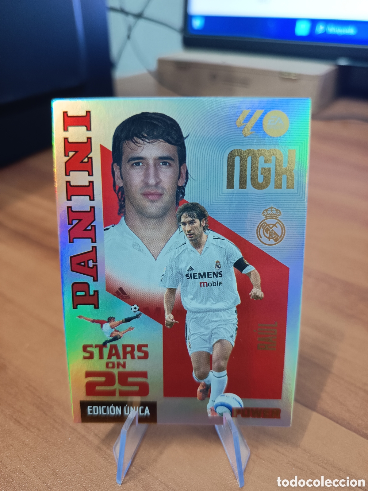 Football Stickers: 426P RAUL REAL MADRID STARS ON 25 POWER EDICION UNICA MEGACRACKS 2026 2027 26 27 MGK