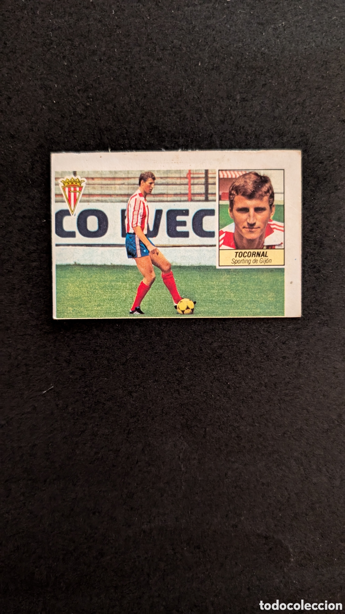 Fu&szlig;ball-Sticker: L1 TOCORNAL SPORTING GIJON FICHAJE 28 LIGA ESTE 1984/85 84 85 DESPEGADO RECUPERADO