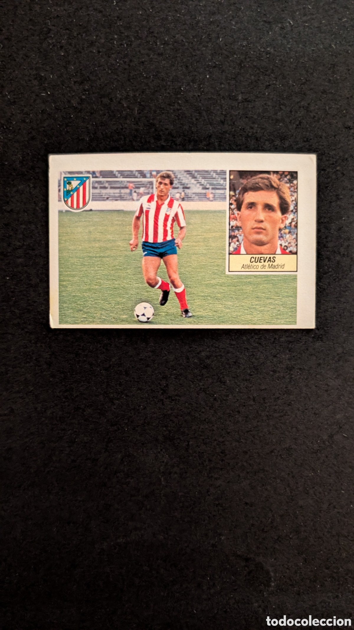 Cromos de f&uacute;tbol: L1 CUEVAS ATLETICO MADRID FICHAJE 41 LIGA ESTE 1984/85 84 85 DESPEGADO RECUPERADO