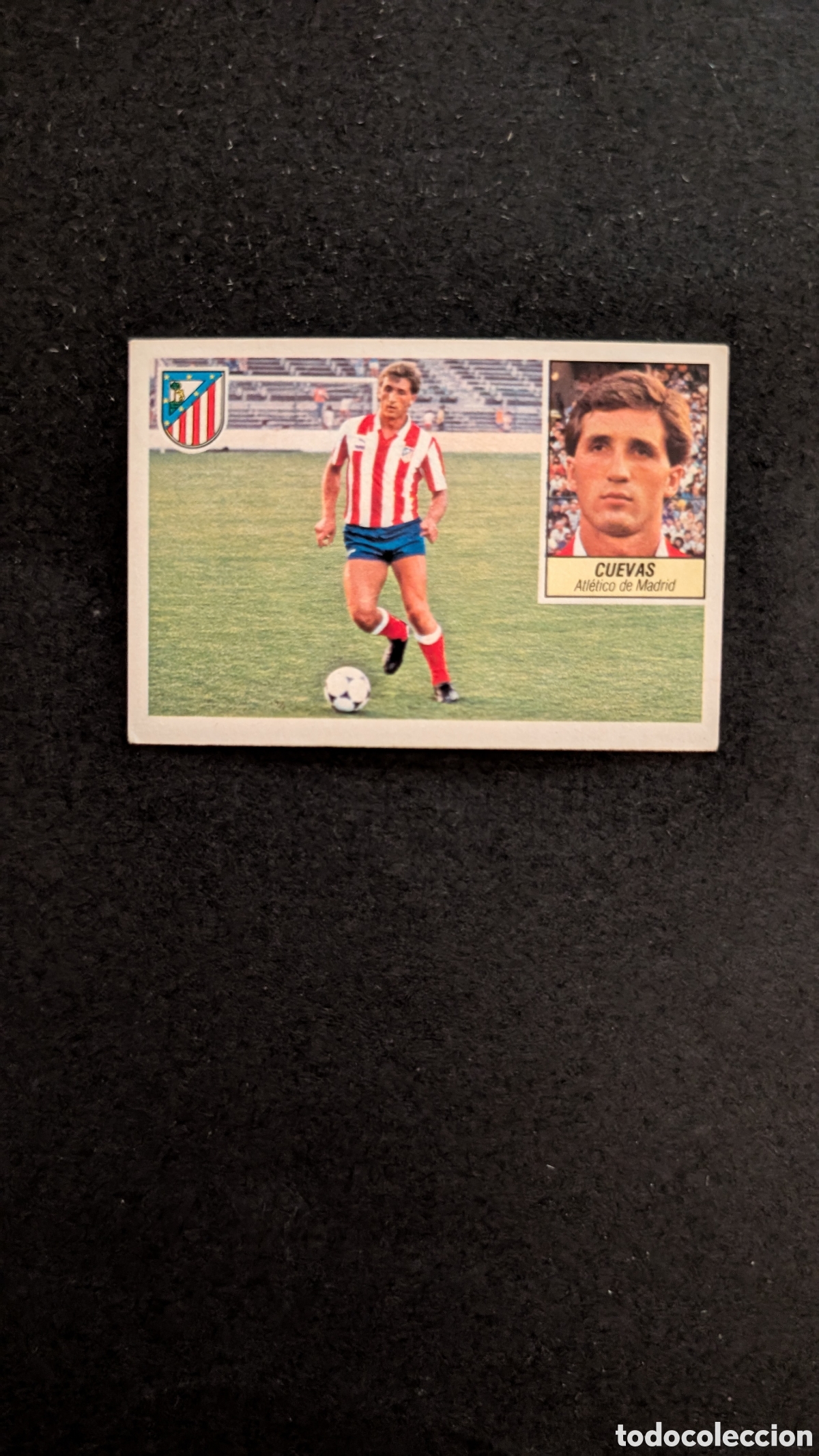 Cromos de f&uacute;tbol: L1 CUEVAS ATLETICO MADRID FICHAJE 41 LIGA ESTE 1984/85 84 85 DESPEGADO RECUPERADO