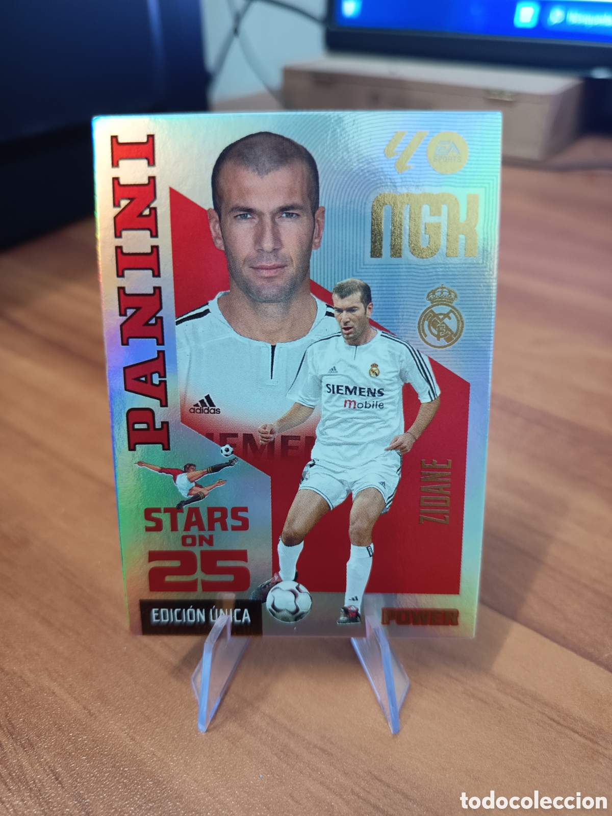 Football Stickers: 430P ZIDANE REAL MADRID STARS ON 25 POWER EDICION UNICA MEGACRACKS 2026 2027 26 27 MGK