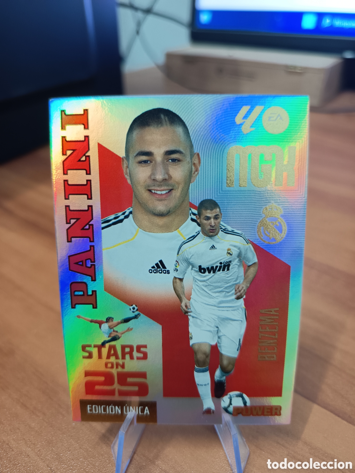 Cromos de f&uacute;tbol: 441P BENZEMA REAL MADRID STARS ON 25 POWER EDICION UNICA MEGACRACKS 2026 2027 26 27 MGK