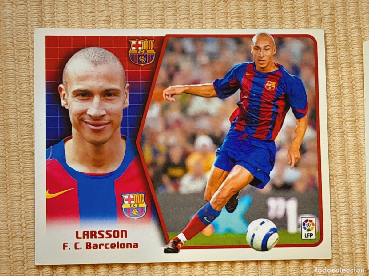 Cromos de f&uacute;tbol: CROMO LARSSON (FC BARCELONA) LIGA 05-06 (2005 2006) ALBUM ESTE