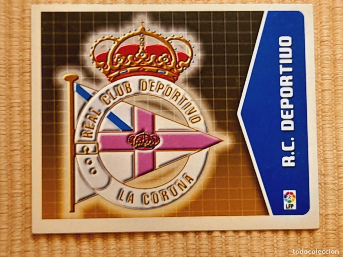 Figurine di Calcio: CROMO ESCUDO (DEPORTIVO CORU&Ntilde;A) LIGA 05-06 (2005 2006) ALBUM ESTE