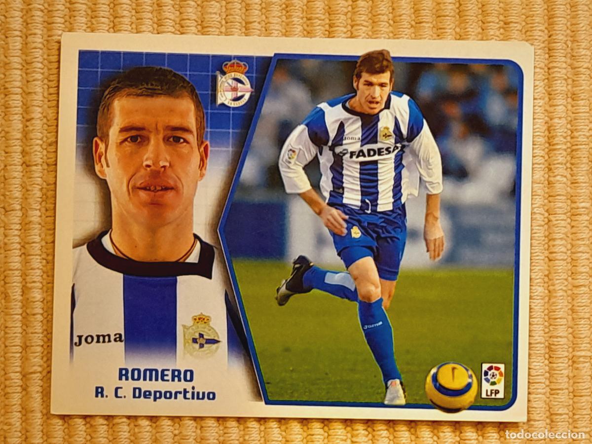 Cromos de f&uacute;tbol: CROMO ROMERO (DEPORTIVO CORU&Ntilde;A) LIGA 05-06 (2005 2006) ALBUM ESTE