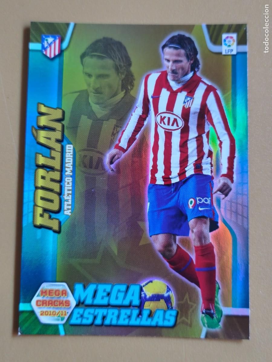 Cromos de f&uacute;tbol: forlan, 2010 11 mega estrellas
