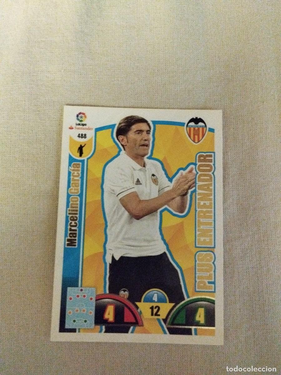 Cromos de f&uacute;tbol: Marcelino Garc&iacute;a Adrenalyn XL 2017-18 Plus Entrenador