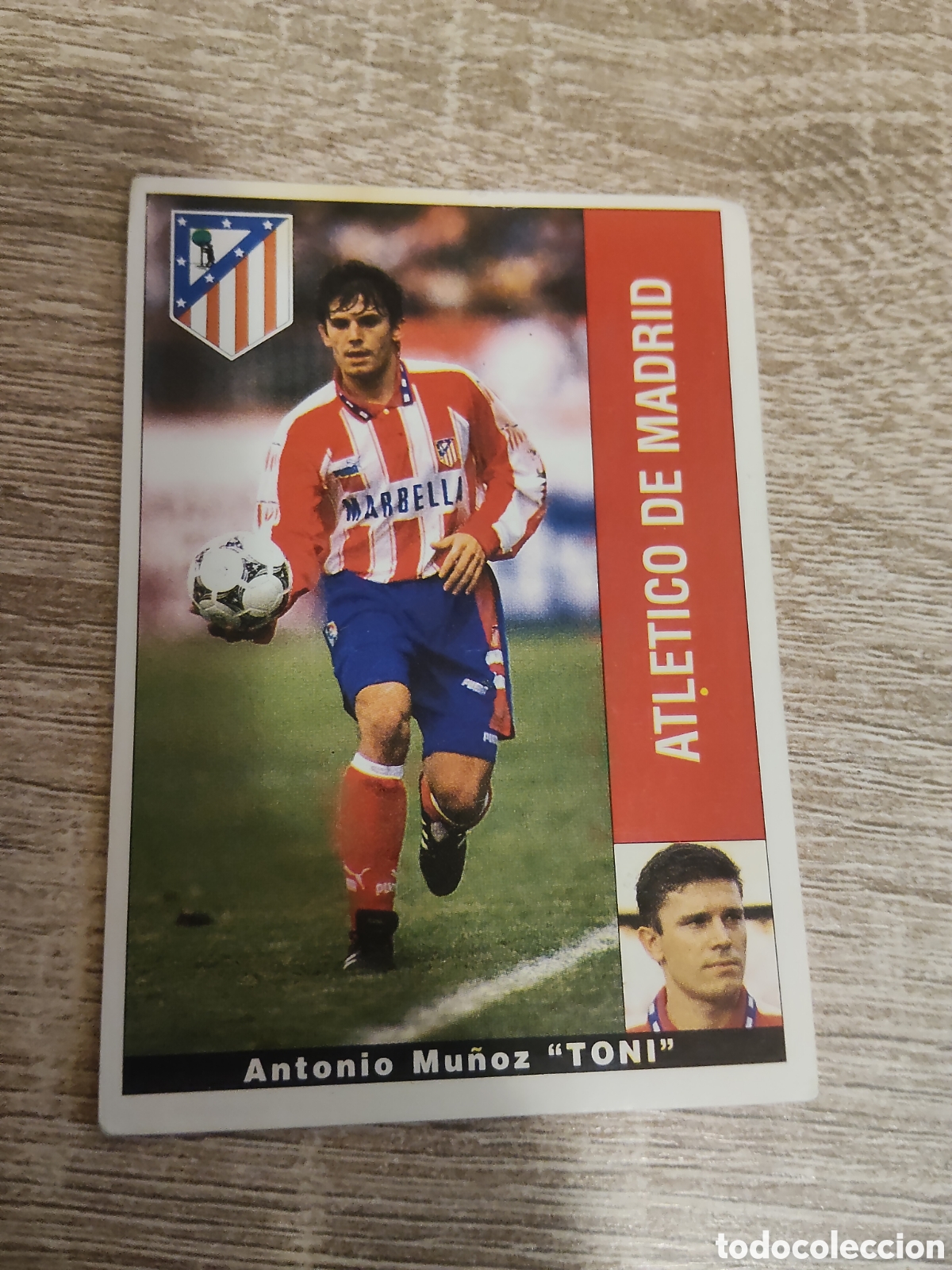 Cromos de f&uacute;tbol: Panini liga 1995 1996 95 96 Toni Atl&eacute;tico de Madrid