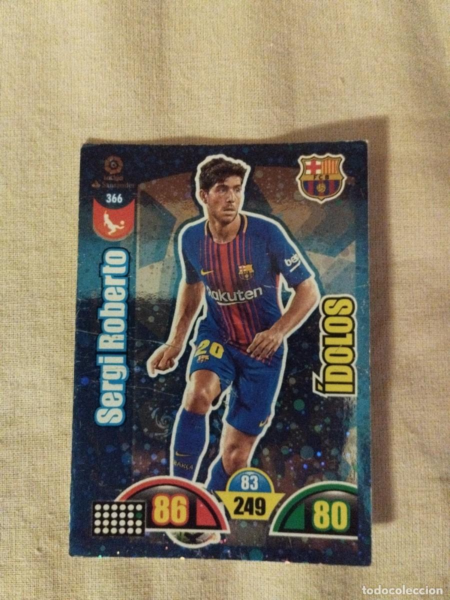 Cromos de f&uacute;tbol: Sergi Roberto Barcelona &Iacute;dolos - Foto 1