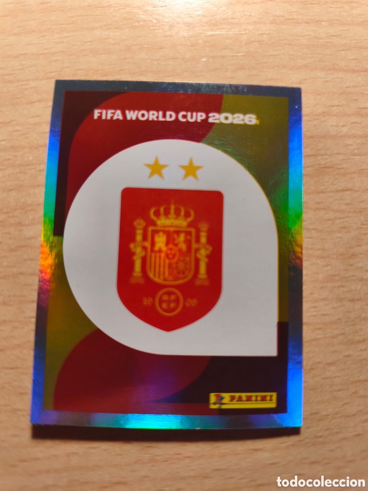 Cromos de f&uacute;tbol: ESP 1 BIS FIFA WORLD CUP MUNDIAL 2026 PANINI ESPA&Ntilde;A SPAIN 1ESP 26 DOS ESTRELLAS CAMPEONES DEL MUNDO