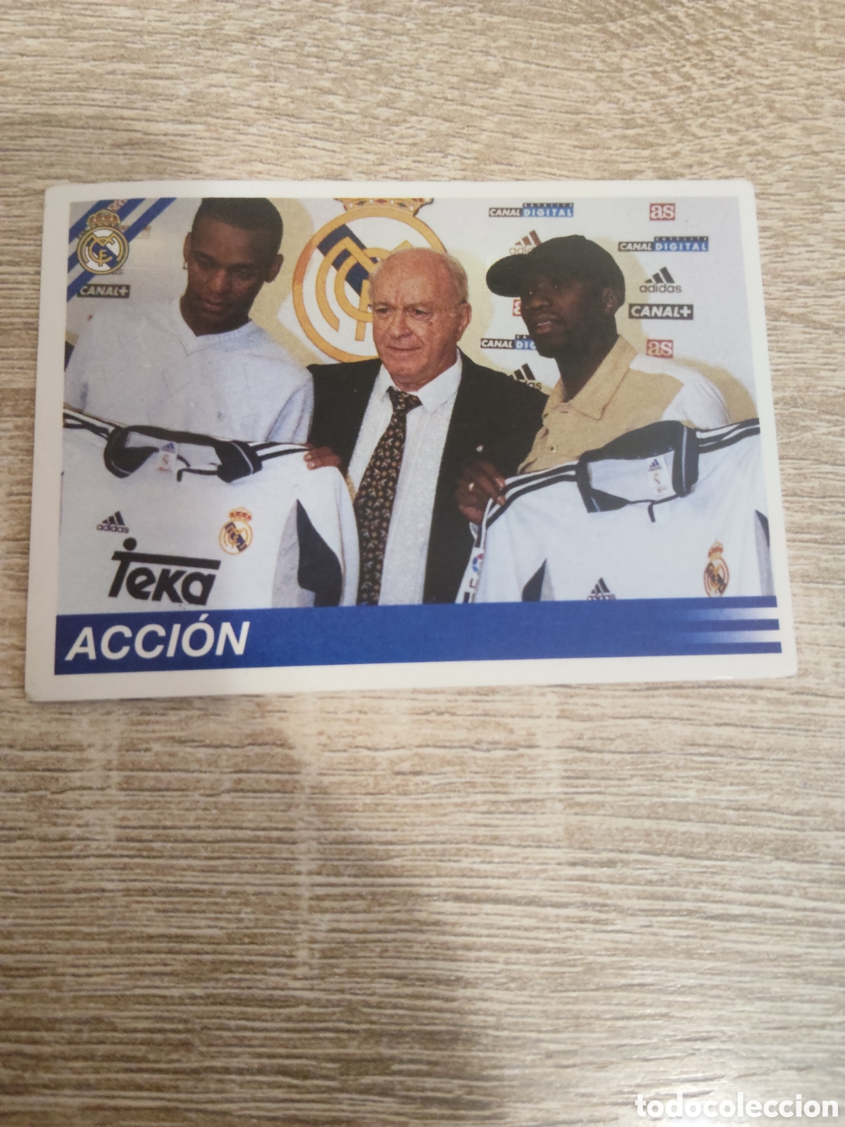 Cromos de f&uacute;tbol: Panini Real Madrid liga 2000 2001 00 01 143 acci&oacute;n