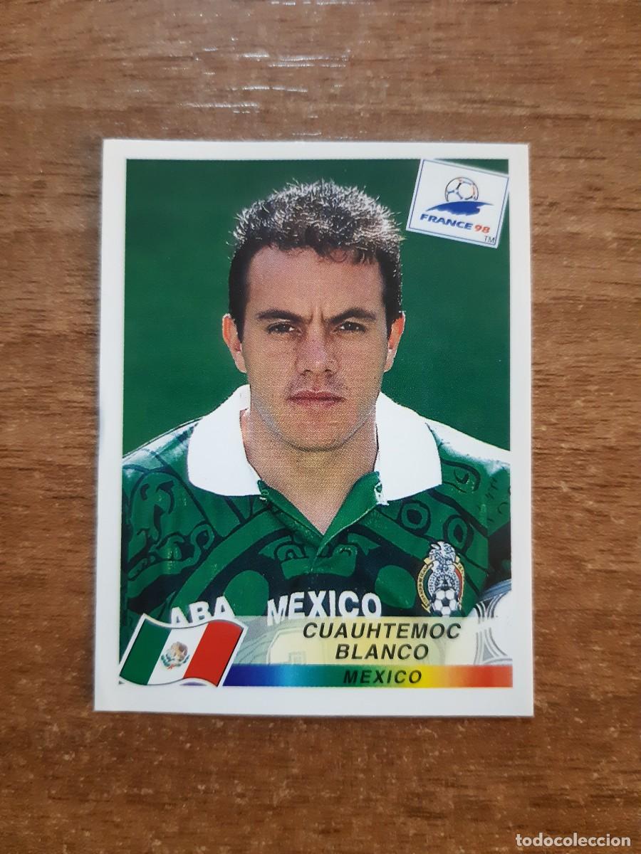 Cromos de f&uacute;tbol: N&deg;369 Cuauhtemoc Blanco (M&eacute;xico) Mundial Francia 98 PANINI France World CUP 1998. Nunca pegado