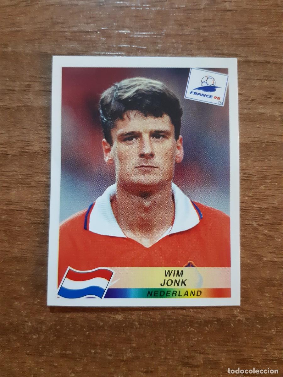 Football Stickers: N&deg;310 Wim Jonk (Holanda) Mundial Francia 98 PANINI France World CUP 1998. Nunca pegado