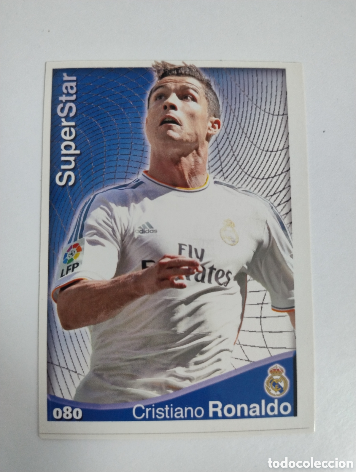 Cromos de f&uacute;tbol: 80 - Cristiano Ronaldo - Real Madrid - Mundicromo Liga 2015 SuperStar
