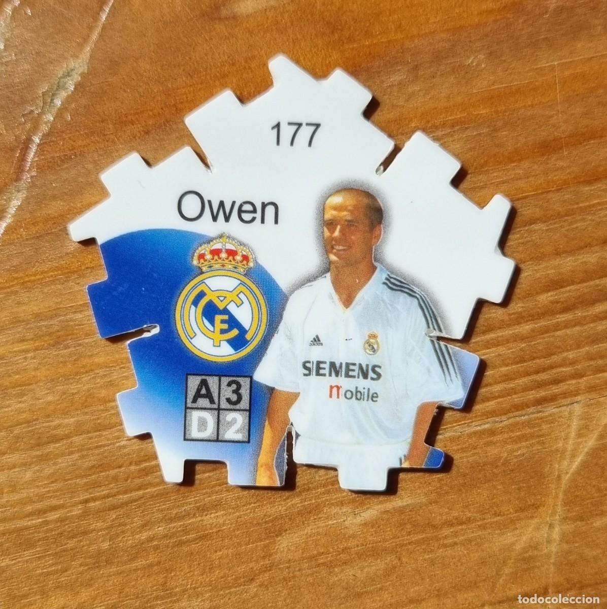 Cromos de f&uacute;tbol: 177 OWEN (Real Madrid CF). Triks 2004 2005 04 05 (Grefusa) Tazo / Tazos