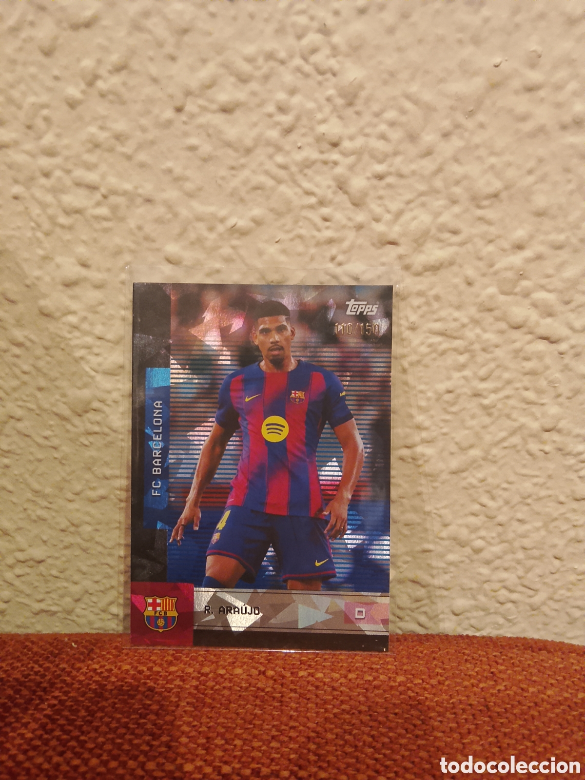 Cromos de f&uacute;tbol: Ronaldo Araujo FC Barcelona /150 Topps 2025