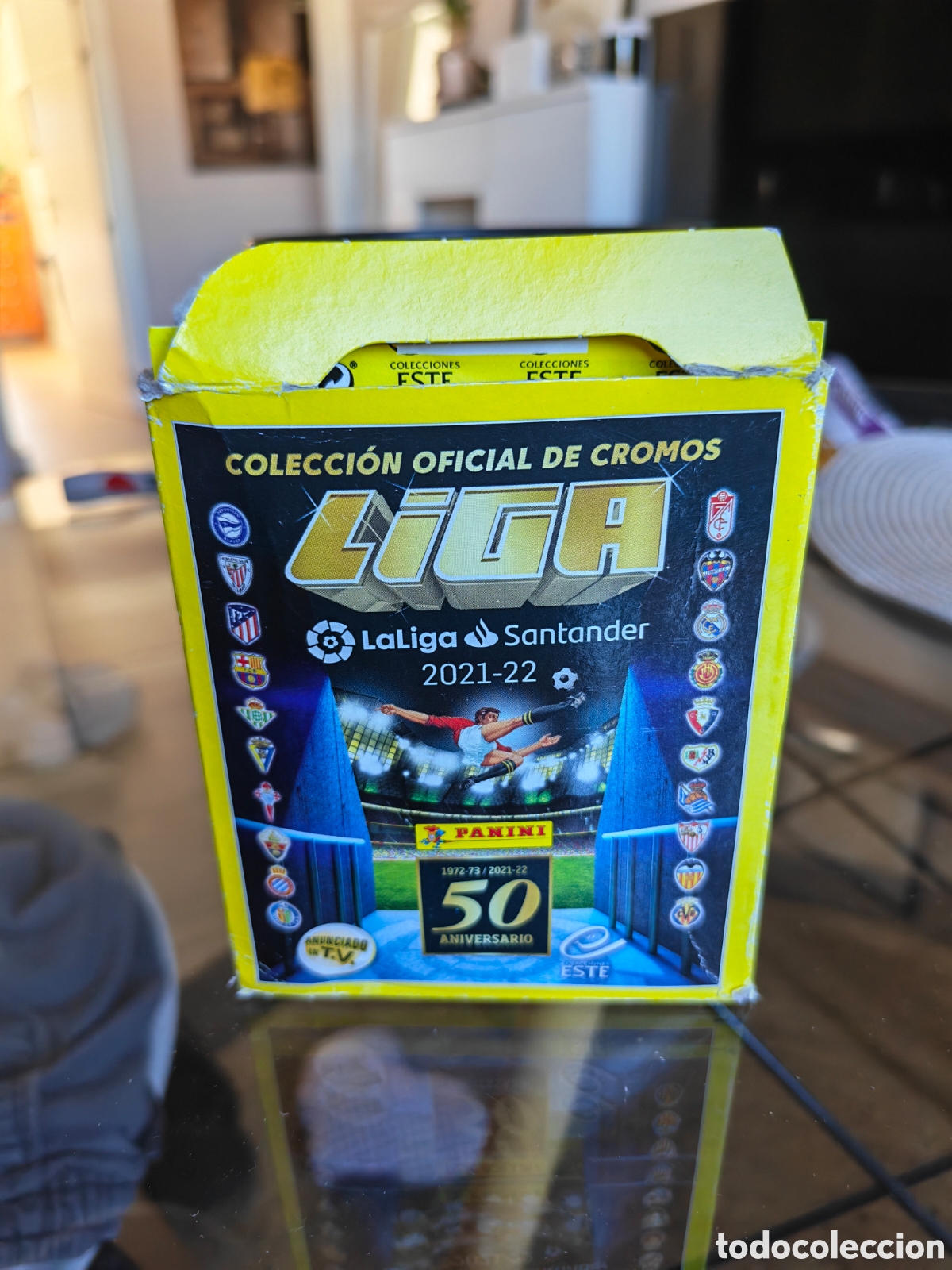 Cromos de f&uacute;tbol: CAJA DE CROMOS LIGA ESTE 21/22