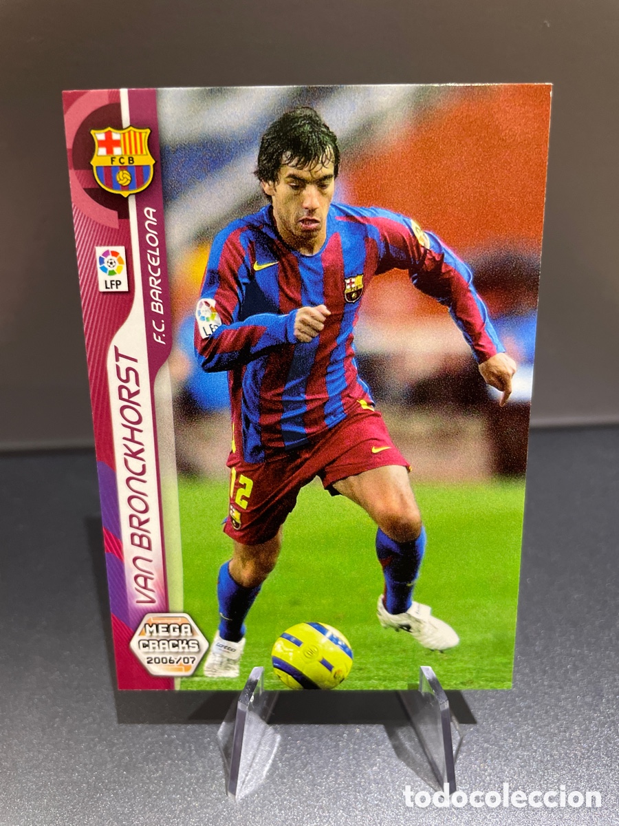 Football Stickers: Van Bronckhorst 44 MGK Megacracks 2006-07 2006 2007 FC Barcelona