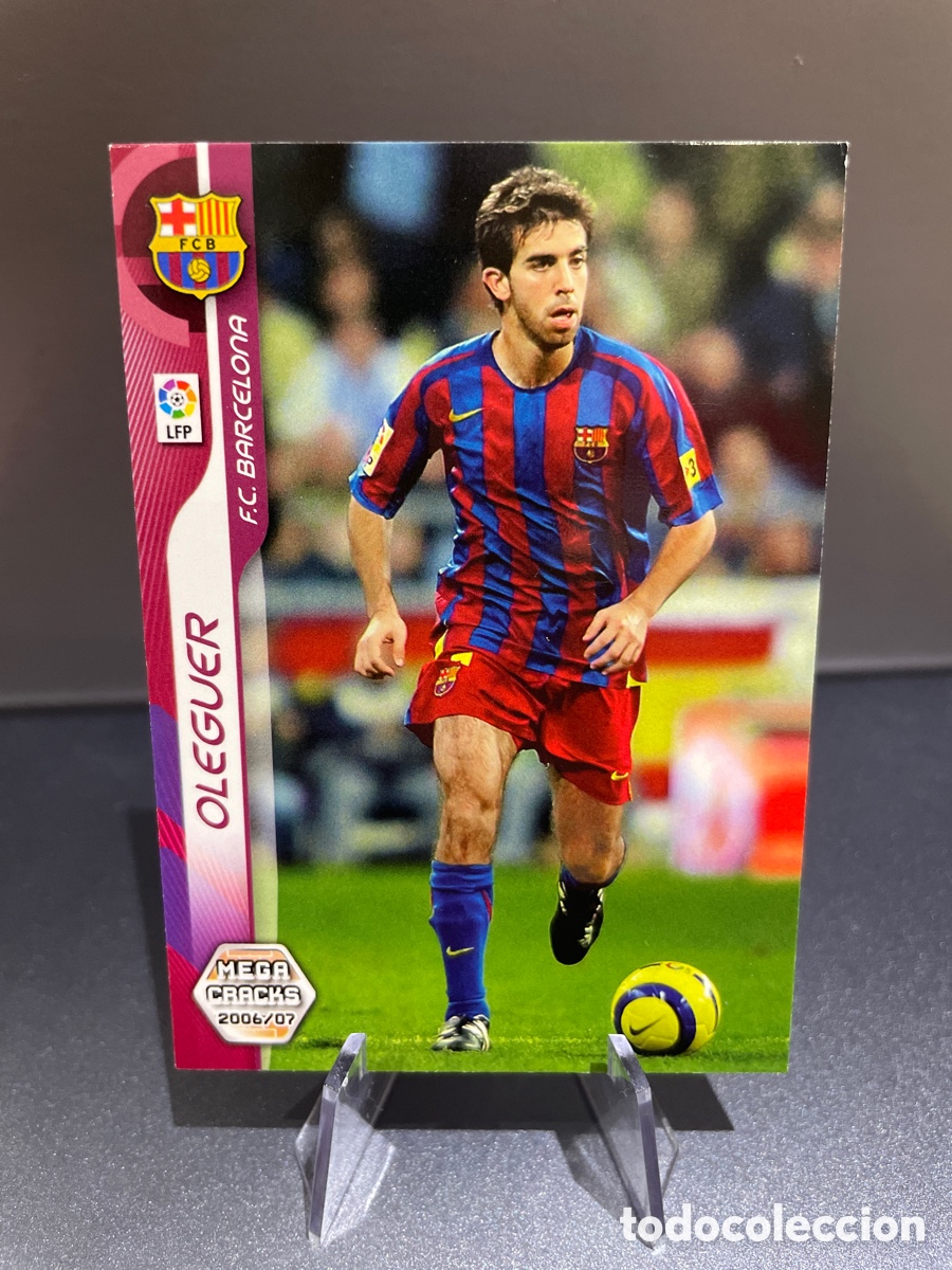 Football Stickers: Oleguer 40 MGK Megacracks 2006-07 2006 2007 FC Barcelona