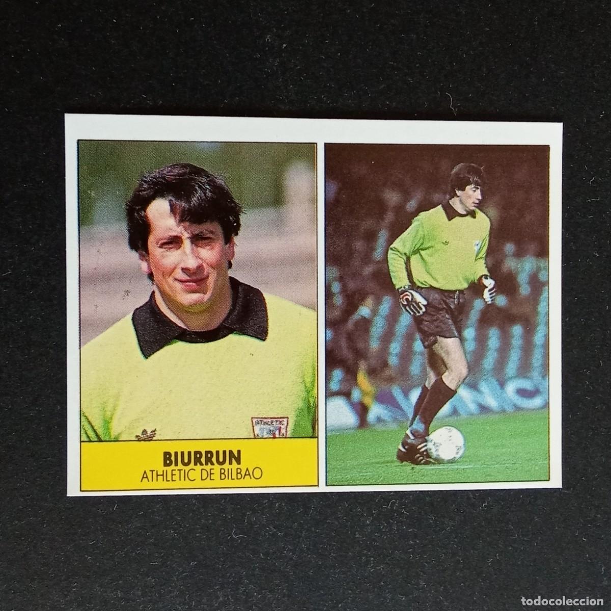 Cromos de f&uacute;tbol: BIURRUN ATHLETIC BILBAO CROMO EDITORIAL FESTIVAL 1987 1988 LIGA 87 88 NUNCA PEGADO