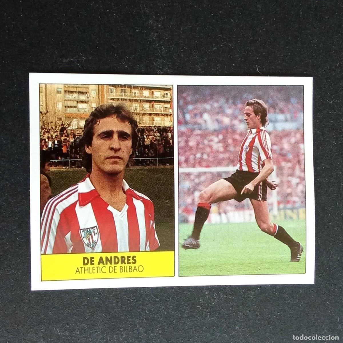 Cromos de f&uacute;tbol: DE ANDRES ATHLETIC BILBAO CROMO EDITORIAL FESTIVAL 1987 1988 LIGA 87 88 NUNCA PEGADO