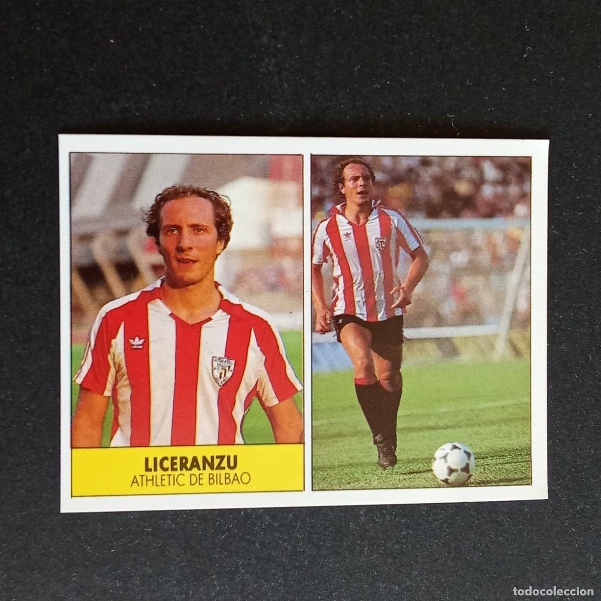 Cromos de f&uacute;tbol: LICERANZU ATHLETIC BILBAO CROMO EDITORIAL FESTIVAL 1987 1988 LIGA 87 88 NUNCA PEGADO