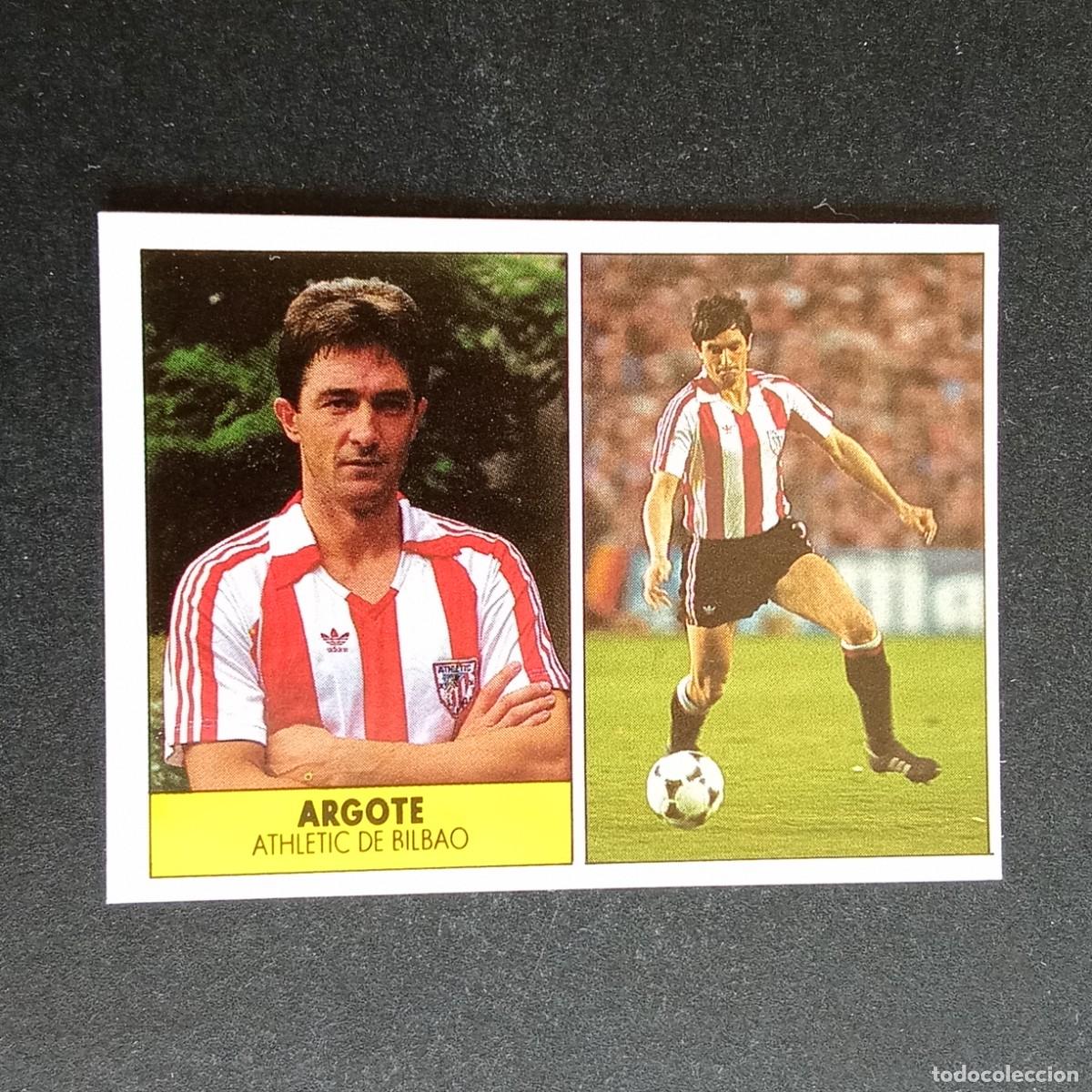 Cromos de f&uacute;tbol: ARGOTE ATHLETIC BILBAO CROMO EDITORIAL FESTIVAL 1987 1988 LIGA 87 88 NUNCA PEGADO