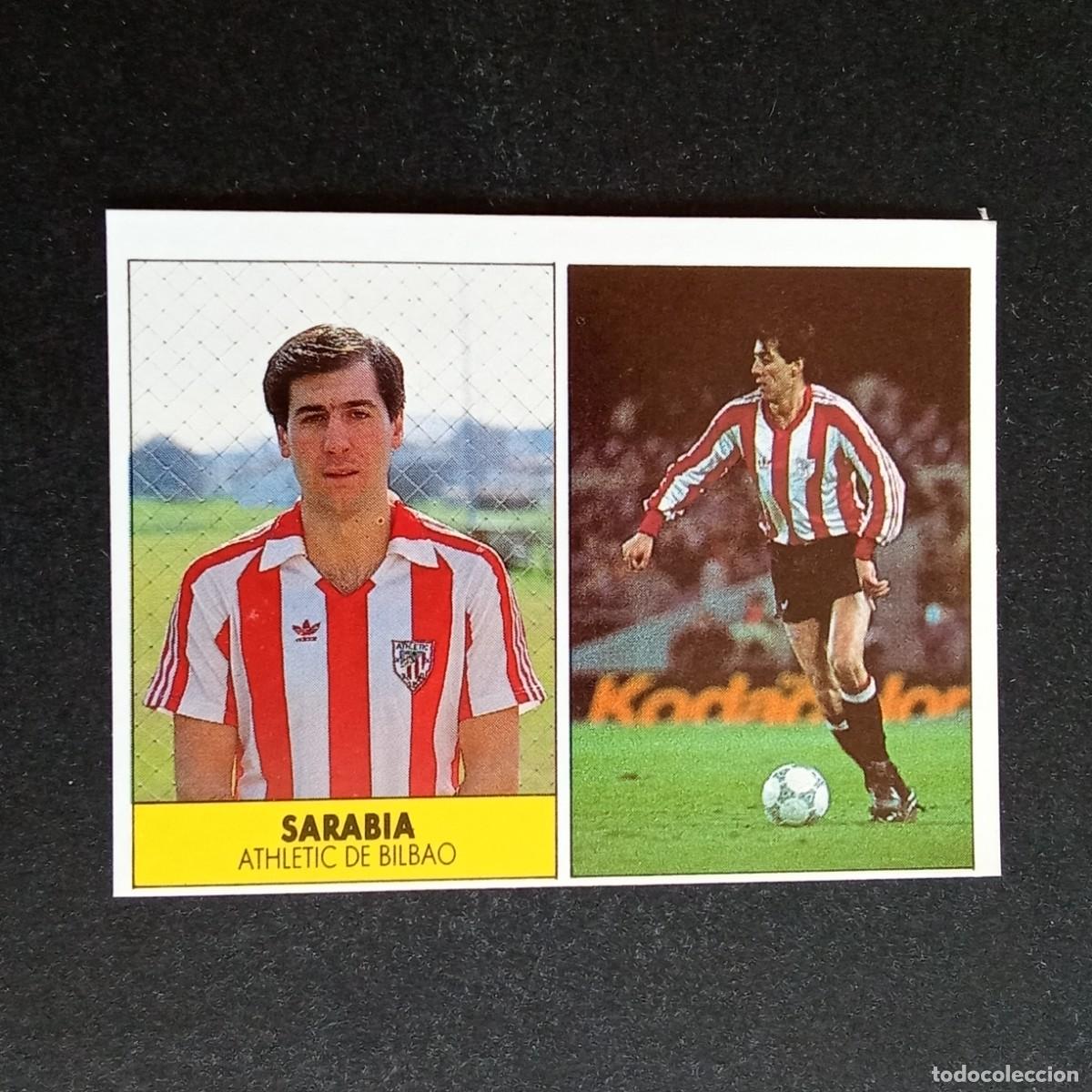 Cromos de f&uacute;tbol: SARABIA ATHLETIC BILBAO CROMO EDITORIAL FESTIVAL 1987 1988 LIGA 87 88 NUNCA PEGADO