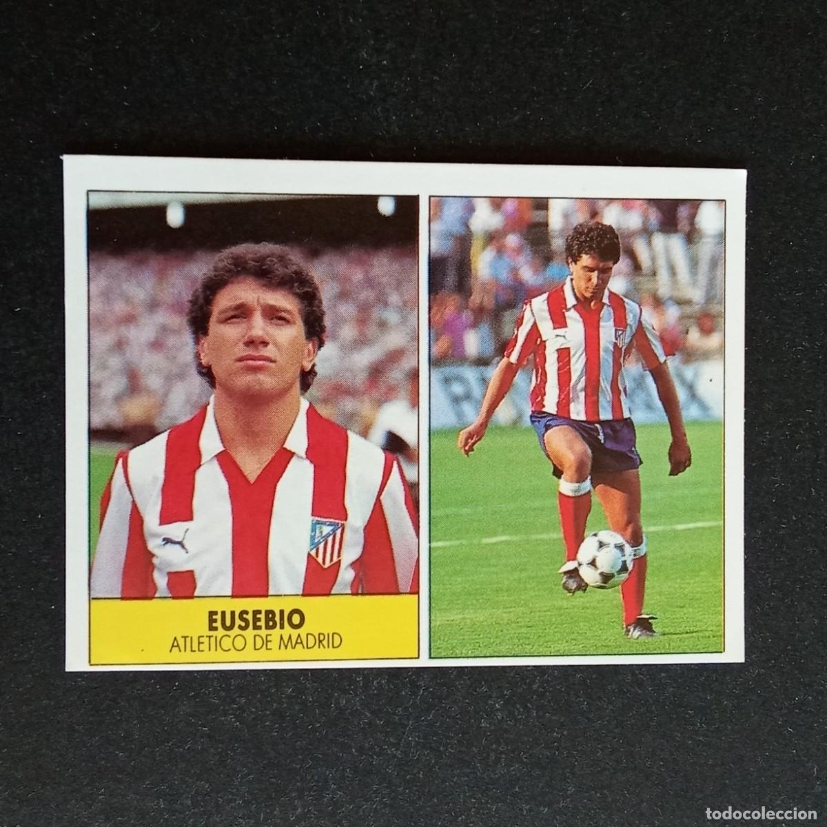 Cromos de f&uacute;tbol: EUSEBIO ATLETICO MADRID CROMO EDITORIAL FESTIVAL 1987 1988 LIGA 87 88 NUNCA PEGADO