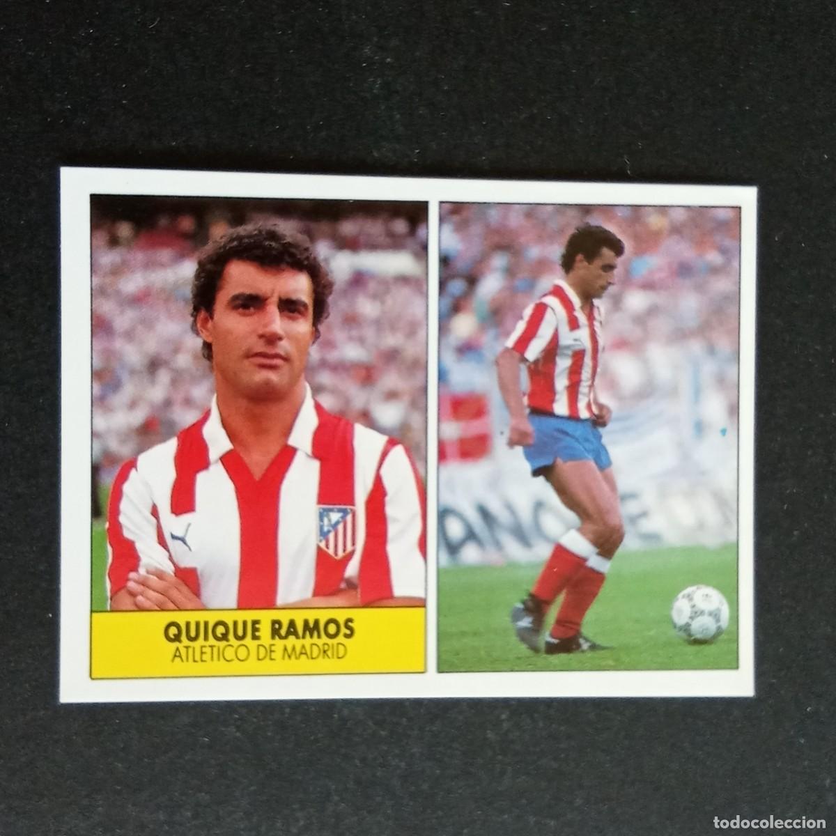 Cromos de f&uacute;tbol: QUIQUE RAMOS ATLETICO MADRID CROMO EDITORIAL FESTIVAL 1987 1988 LIGA 87 88 NUNCA PEGADO
