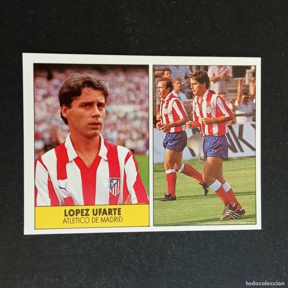 Cromos de f&uacute;tbol: LOPEZ UFARTE ATLETICO MADRID CROMO EDITORIAL FESTIVAL 1987 1988 LIGA 87 88 NUNCA PEGADO