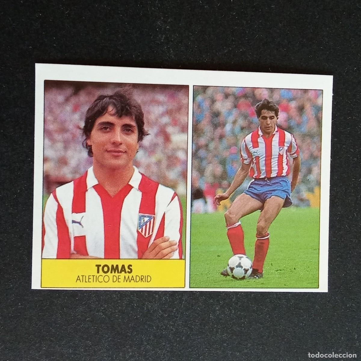 Cromos de f&uacute;tbol: TOMAS ATLETICO MADRID CROMO EDITORIAL FESTIVAL 1987 1988 LIGA 87 88 NUNCA PEGADO