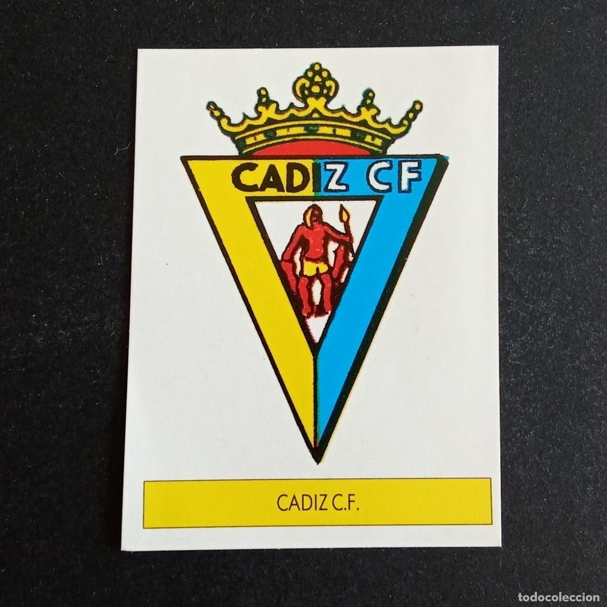 Cromos de f&uacute;tbol: ESCUDO CADIZ CROMO EDITORIAL FESTIVAL 1987 1988 LIGA 87 88 NUNCA PEGADO