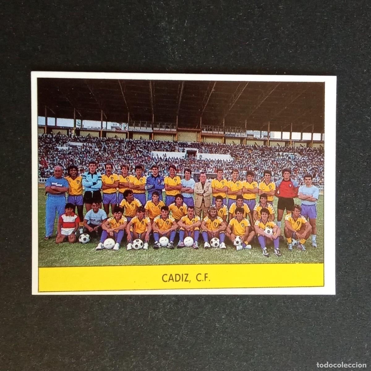 Cromos de f&uacute;tbol: ALINEACION CADIZ CROMO EDITORIAL FESTIVAL 1987 1988 LIGA 87 88 NUNCA PEGADO
