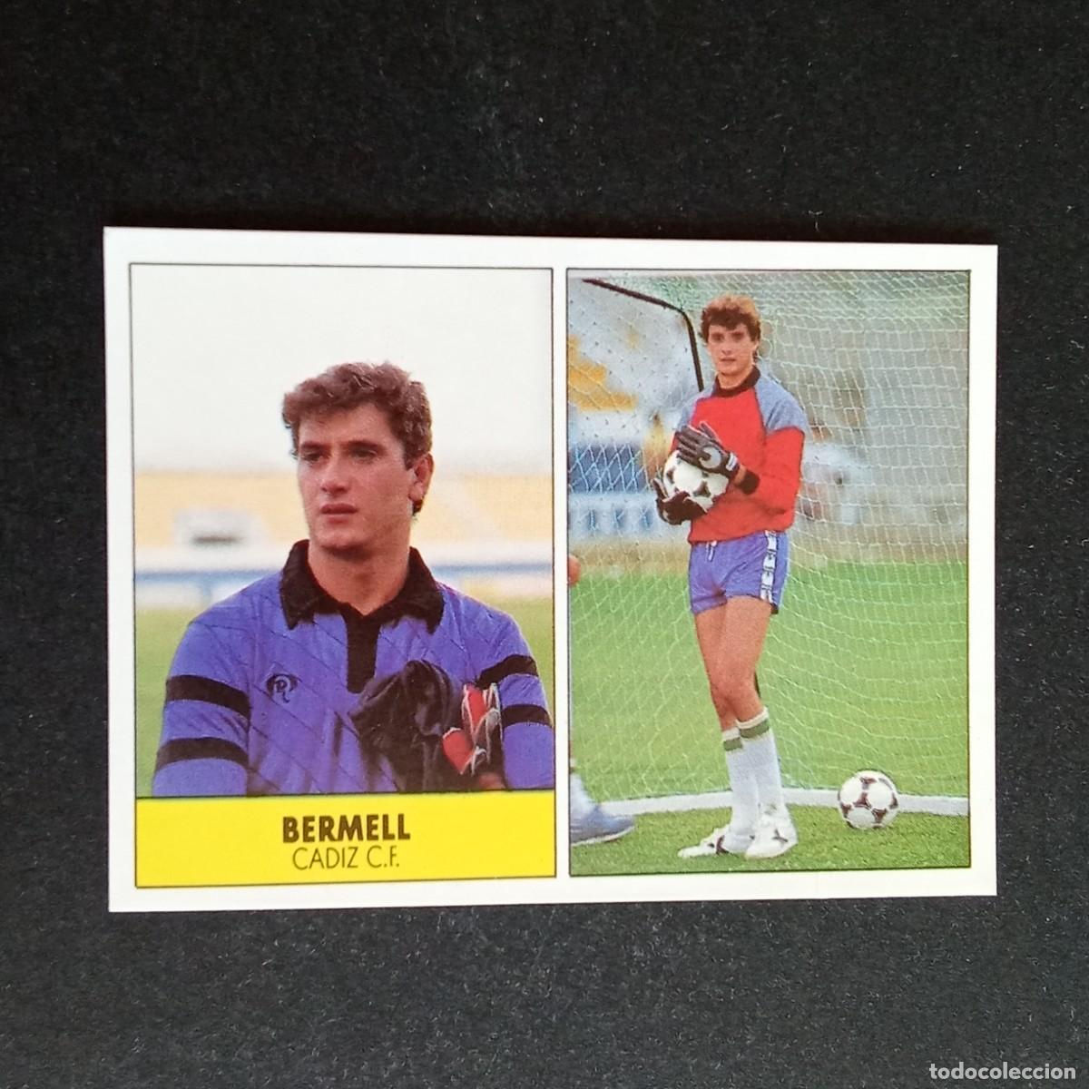 Cromos de f&uacute;tbol: BERMELL CADIZ CROMO EDITORIAL FESTIVAL 1987 1988 LIGA 87 88 NUNCA PEGADO