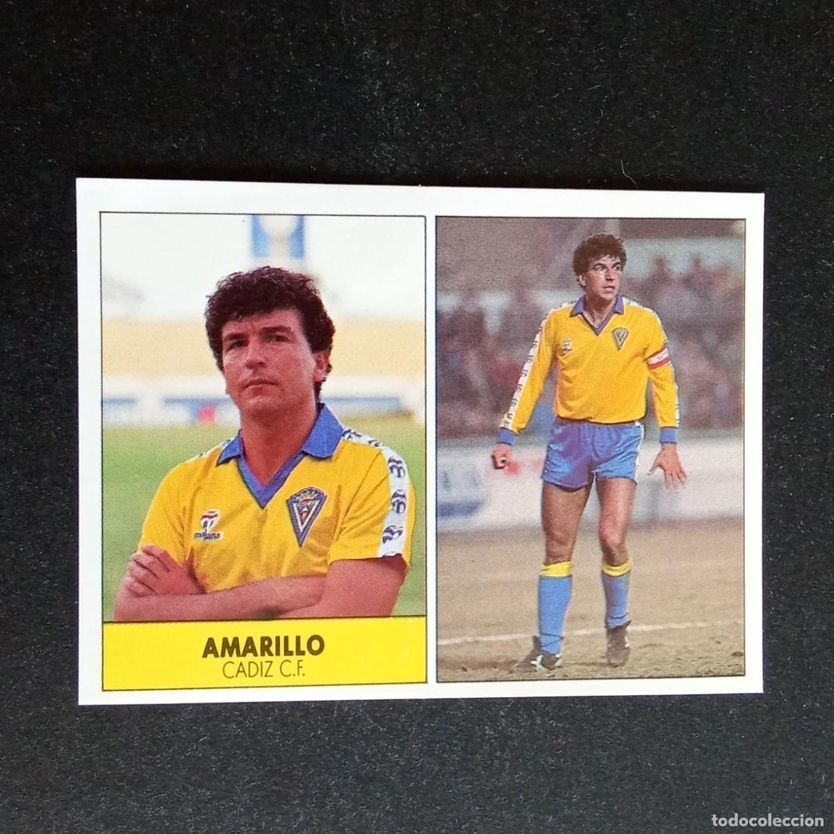 Cromos de f&uacute;tbol: AMARILLO CADIZ CROMO EDITORIAL FESTIVAL 1987 1988 LIGA 87 88 NUNCA PEGADO