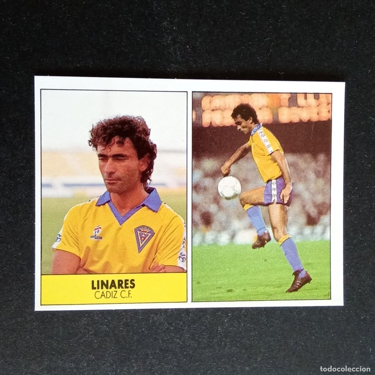 Cromos de f&uacute;tbol: LINARES CADIZ CROMO EDITORIAL FESTIVAL 1987 1988 LIGA 87 88 NUNCA PEGADO