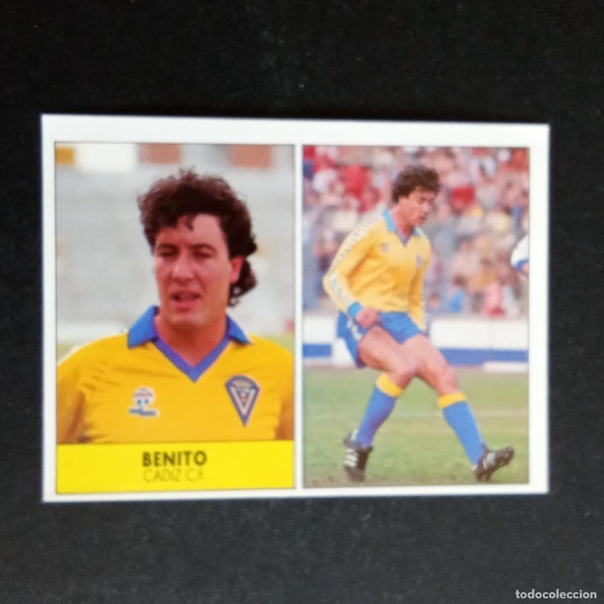 Cromos de f&uacute;tbol: BENITO CADIZ CROMO EDITORIAL FESTIVAL 1987 1988 LIGA 87 88 NUNCA PEGADO